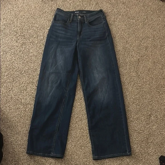 Old navy high-rise wow wide leg dark wash jeans - Picture 2 of 5